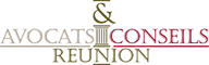 Logo du Cabinet Avocats & Conseils Réunion, en version blanc