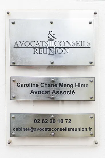Panneaux Avocats & Conseils Réunion